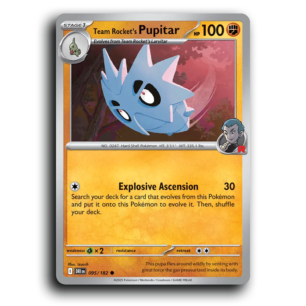 Team Rocket's Pupitar - 095/182 [SV10 - Destined Rivals]