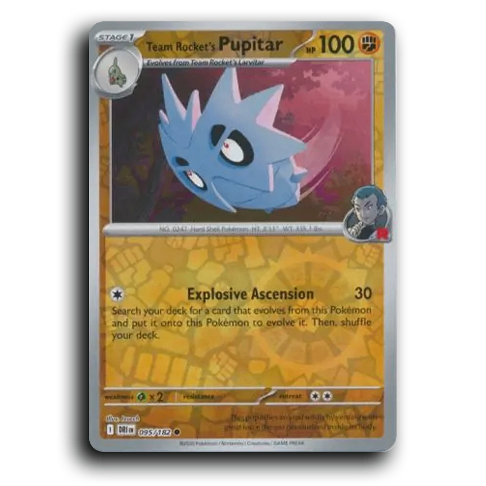 Team Rocket's Pupitar (095/182) [Destined Rivals]