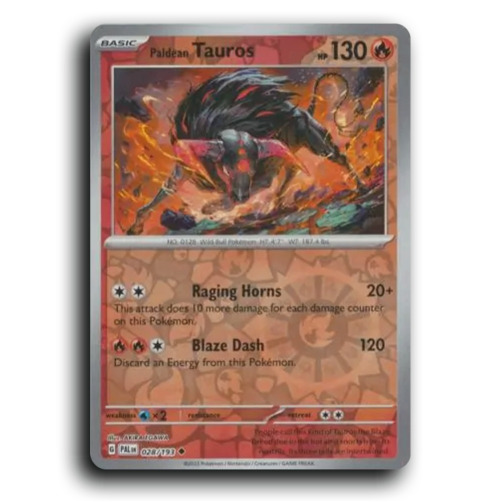 Paldean Tauros (028/193) [Paldea Evolved] Uncommon Pokemon Card TCG Near Mint NM Reverse Holo