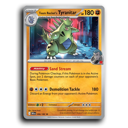 Team Rocket's Tyranitar - 096/182 [SV10 - Destined Rivals]