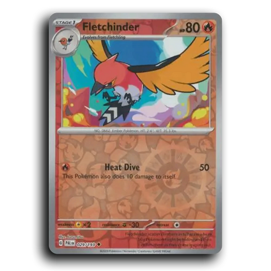 Fletchinder (029/193) [Paldea Evolved] Uncommon Pokemon Card TCG Near Mint NM Reverse Holo