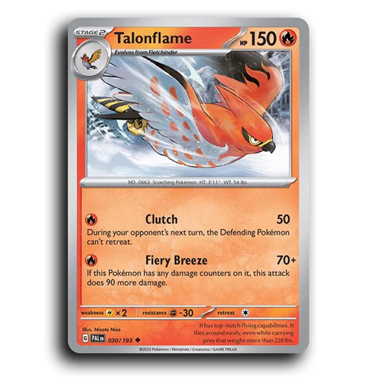 Talonflame (030/193) [Paldea Evolved] Uncommon Pokemon Card TCG Near Mint NM