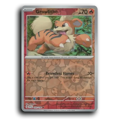 Growlithe (030/198) [Scarlet & Violet] Common kawayoo Pokemon Card TCG Near Mint NM Reverse Holo
