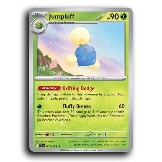 Jumpluff (003/193) [Paldea Evolved] Rare Pokemon Card TCG Near Mint NM