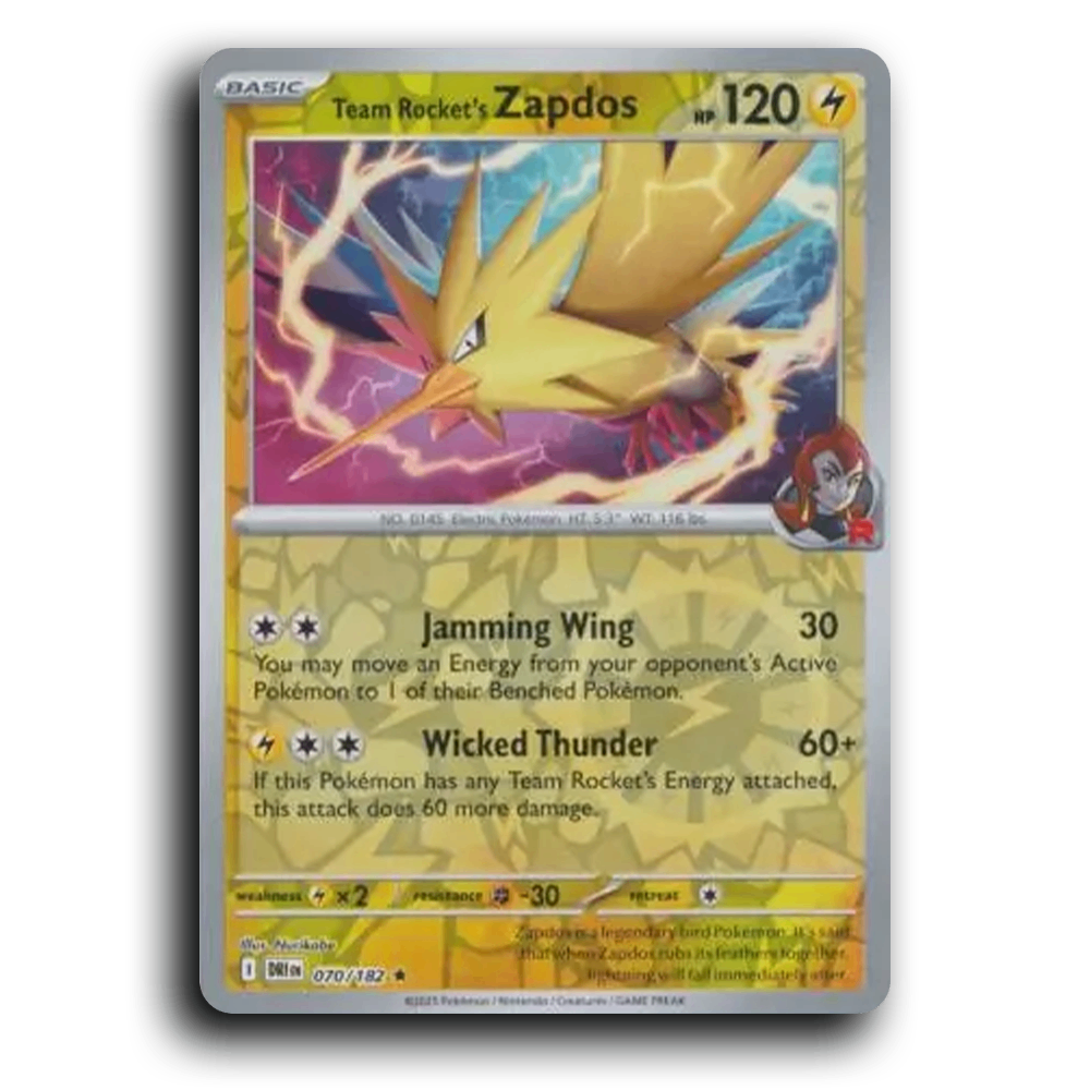 Team Rocket's Zapdos (070/182) [Destined Rivals]