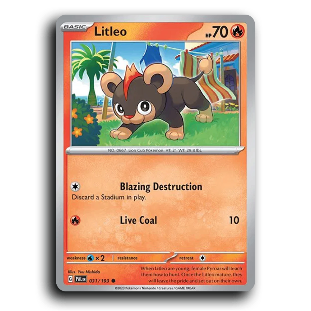 Litleo (031/193) [Paldea Evolved] Common Pokemon Card TCG Near Mint NM