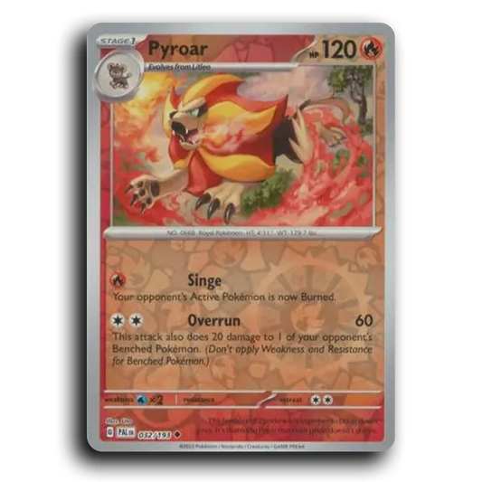 Pyroar (032/193) [Paldea Evolved] Uncommon Pokemon Card TCG Near Mint NM Reverse Holo