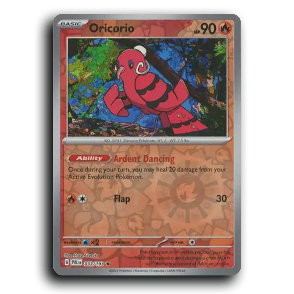 Oricorio (033/193) [Paldea Evolved] Rare Pokemon Card TCG Near Mint NM Reverse Holo