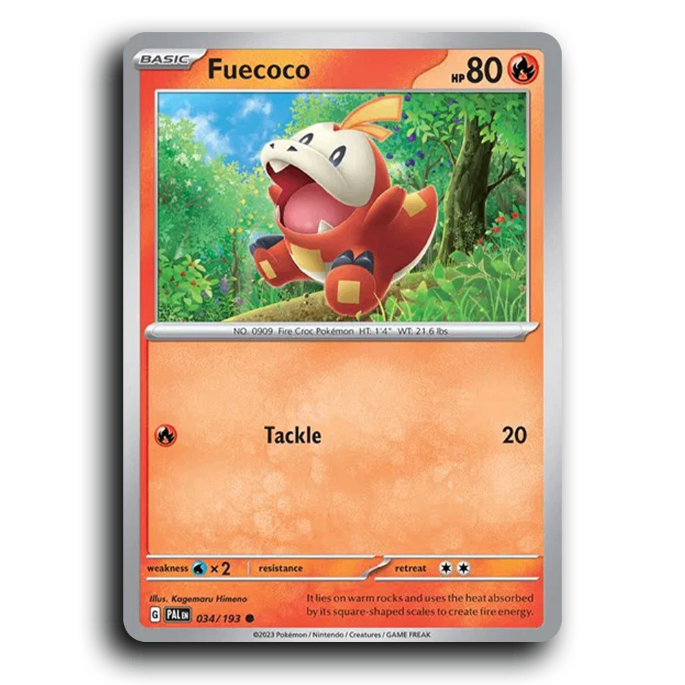 Fuecoco (034/193) [Paldea Evolved] Common Pokemon Card TCG Near Mint NM