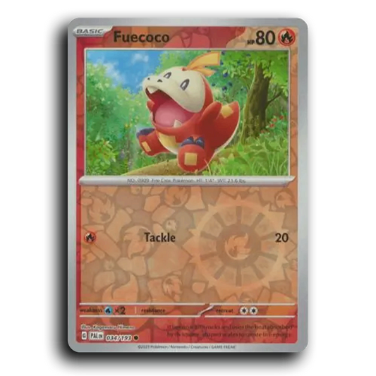 Fuecoco (034/193) [Paldea Evolved] Common Pokemon Card TCG Near Mint NM Reverse Holo