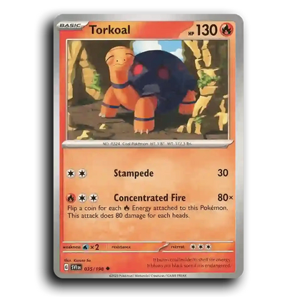Torkoal (035/198) [Scarlet & Violet] Uncommon Kurata So Pokemon Card TCG Near Mint NM