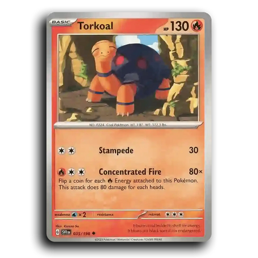 Torkoal (035/198) [Scarlet & Violet] Uncommon Kurata So Pokemon Card TCG Near Mint NM