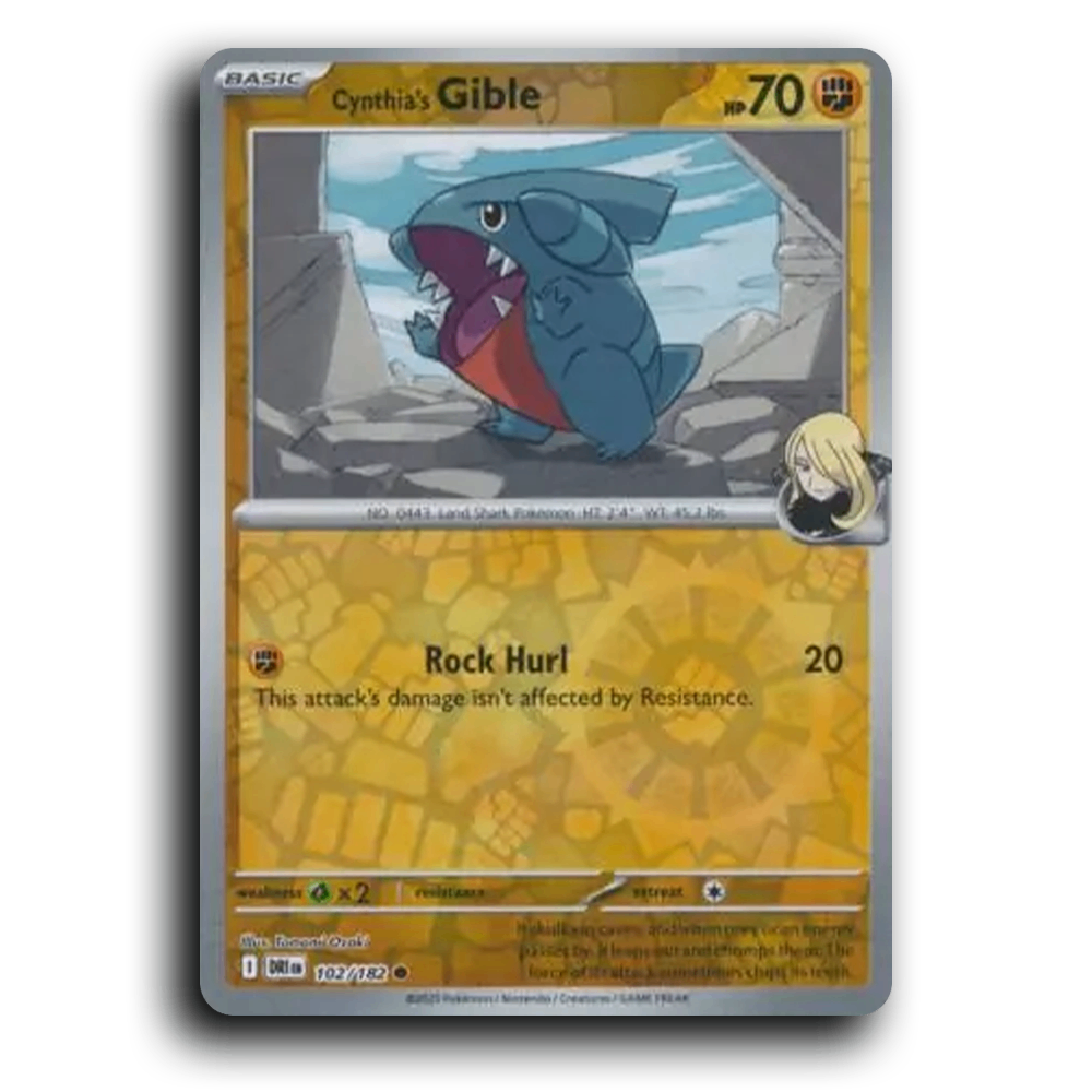 Cynthia's Gible (102/182) [Destined Rivals]