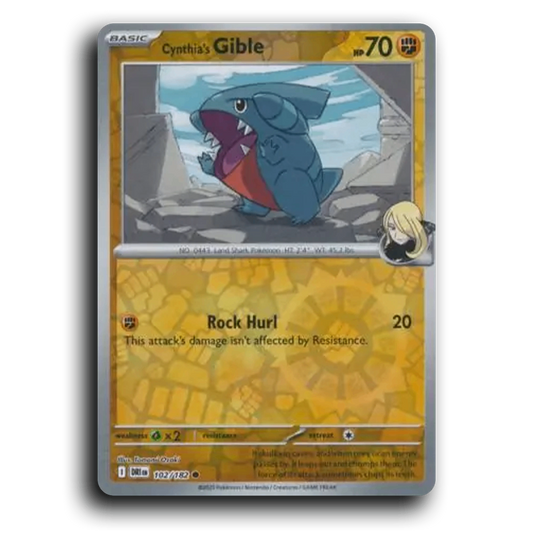 Cynthia's Gible (102/182) [Destined Rivals]