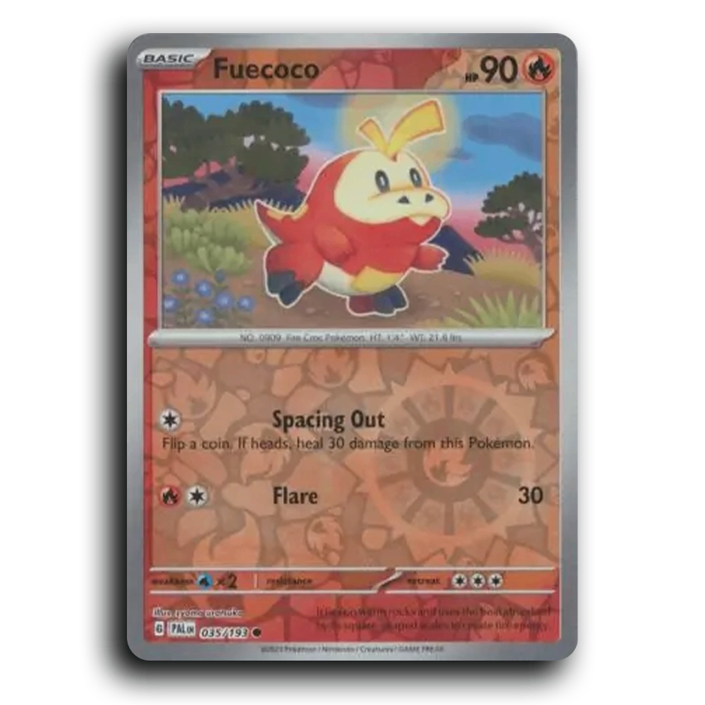 Fuecoco (035/193) [Paldea Evolved] Common Pokemon Card TCG Near Mint NM Reverse Holo