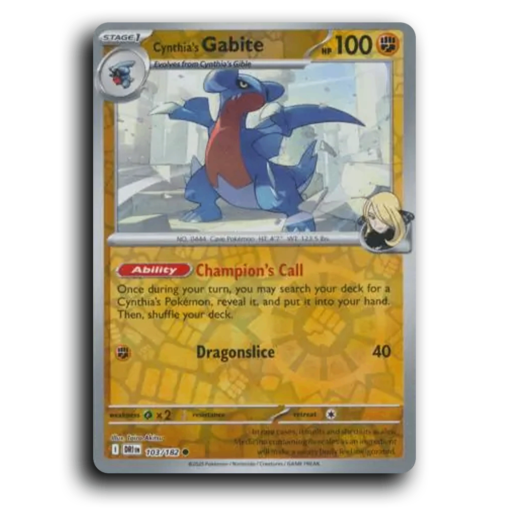 Cynthia's Gabite (103/182) [Destined Rivals]
