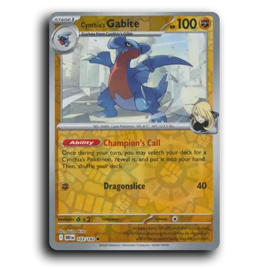 Cynthia's Gabite (103/182) [Destined Rivals]