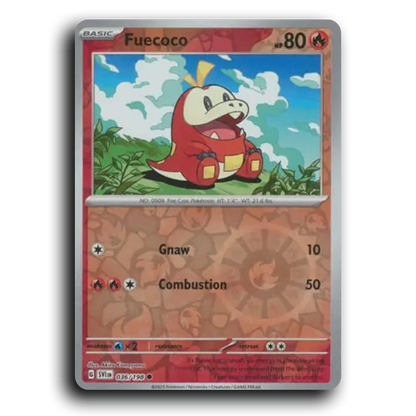 Fuecoco (036/198) [Scarlet & Violet] Common Akira Komayama Pokemon Card TCG Near Mint NM Reverse Holo