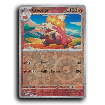 Crocalor (037/198) [Scarlet & Violet] Uncommon kantaro Pokemon Card TCG Near Mint NM Reverse Holo