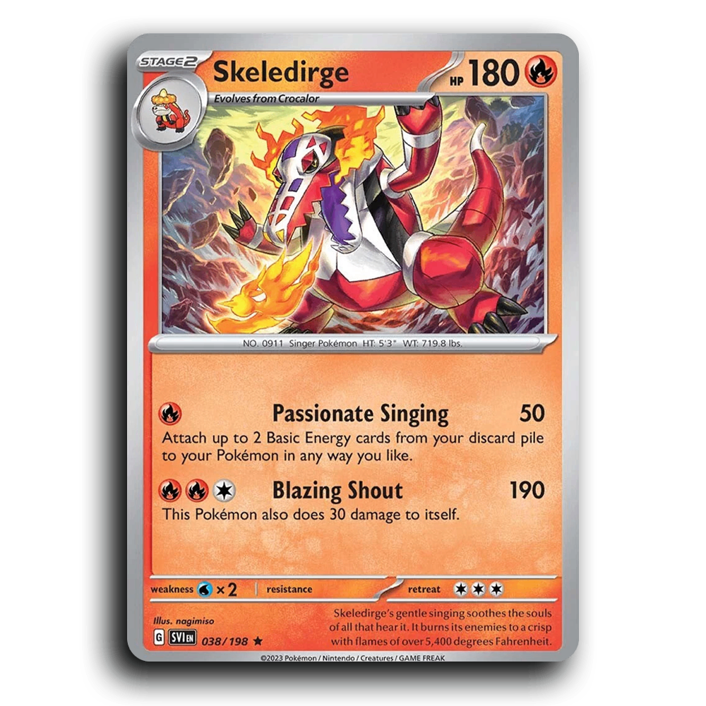 Skeledirge (038/198) [Scarlet & Violet] Rare nagimiso Pokemon Card TCG Near Mint NM