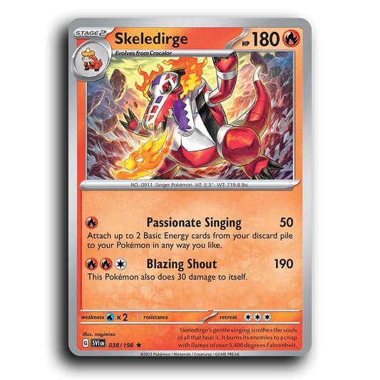 Skeledirge (038/198) [Scarlet & Violet] Rare nagimiso Pokemon Card TCG Near Mint NM