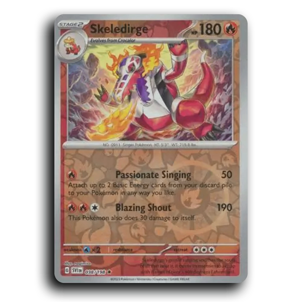 Skeledirge (038/198) [Scarlet & Violet] Rare nagimiso Pokemon Card TCG Near Mint NM Reverse Holo