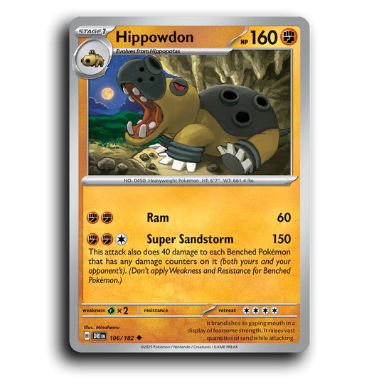Hippowdon - 106/182 [SV10 - Destined Rivals]