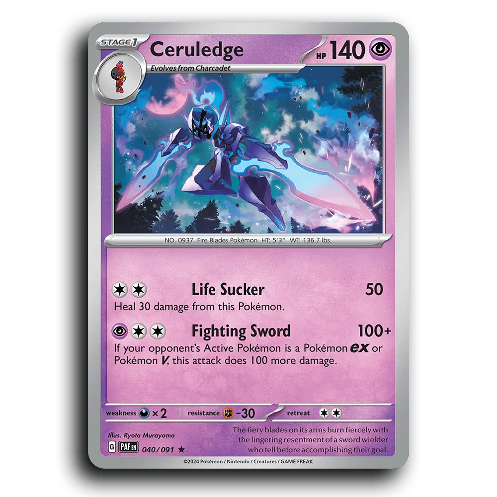 Ceruledge (040/091) [Paldean Fates]