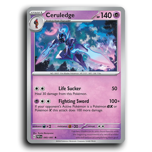 Ceruledge (040/091) [Paldean Fates]