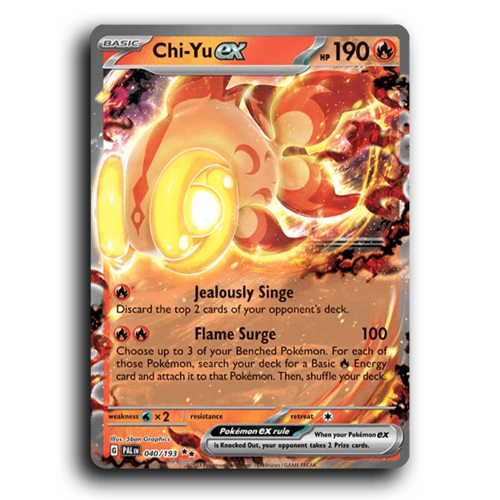 Chi-Yu ex (040/193) [Paldea Evolved] Double Rare Pokemon Card TCG Near Mint NM