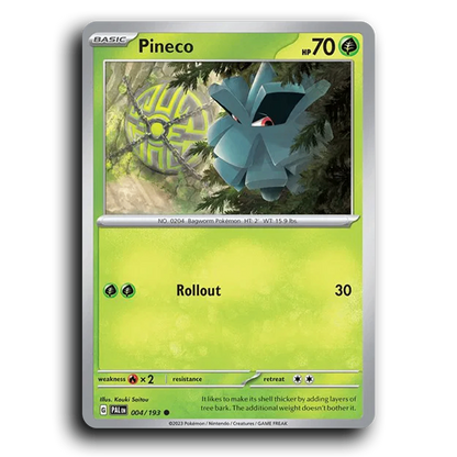 Pineco (004/193) [Paldea Evolved] Common Pokemon Card TCG Near Mint NM