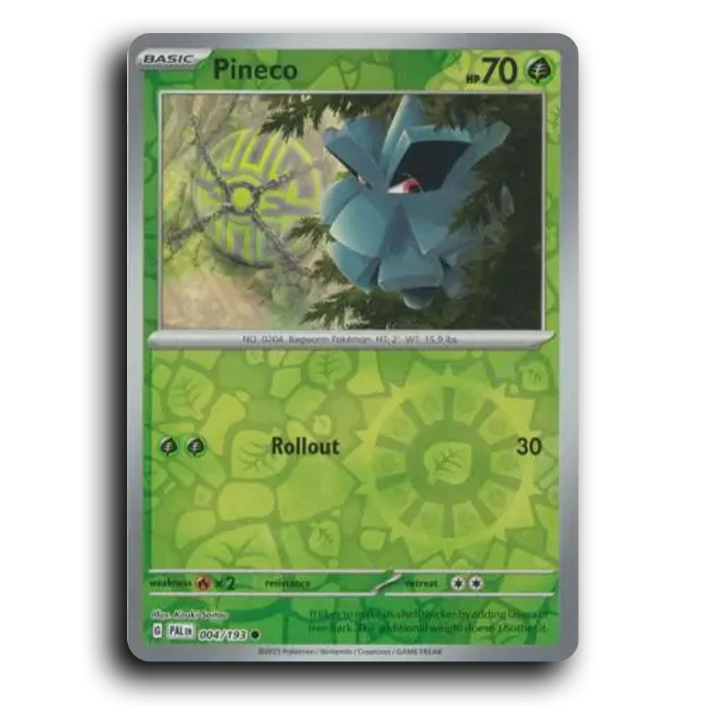 Pineco (004/193) [Paldea Evolved] Common Pokemon Card TCG Near Mint NM Reverse Holo
