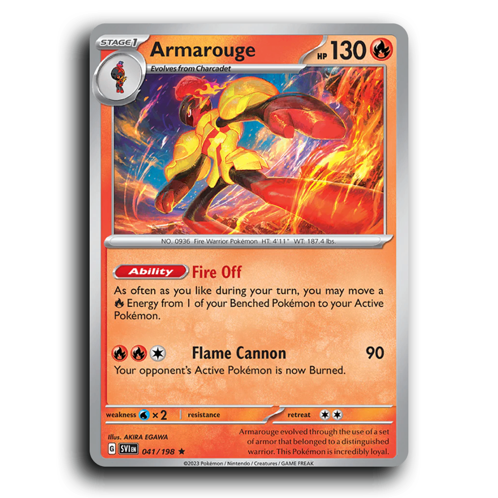 Armarouge (041/198) [Scarlet & Violet] Rare AKIRA EGAWA Pokemon Card TCG Near Mint NM