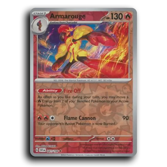 Armarouge (041/198) [Scarlet & Violet] Rare AKIRA EGAWA Pokemon Card TCG Near Mint NM Reverse Holo
