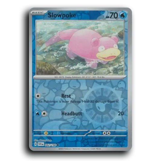 Slowpoke (042/198) [Scarlet & Violet] Common Narumi Sato Pokemon Card TCG Near Mint NM Reverse Holo