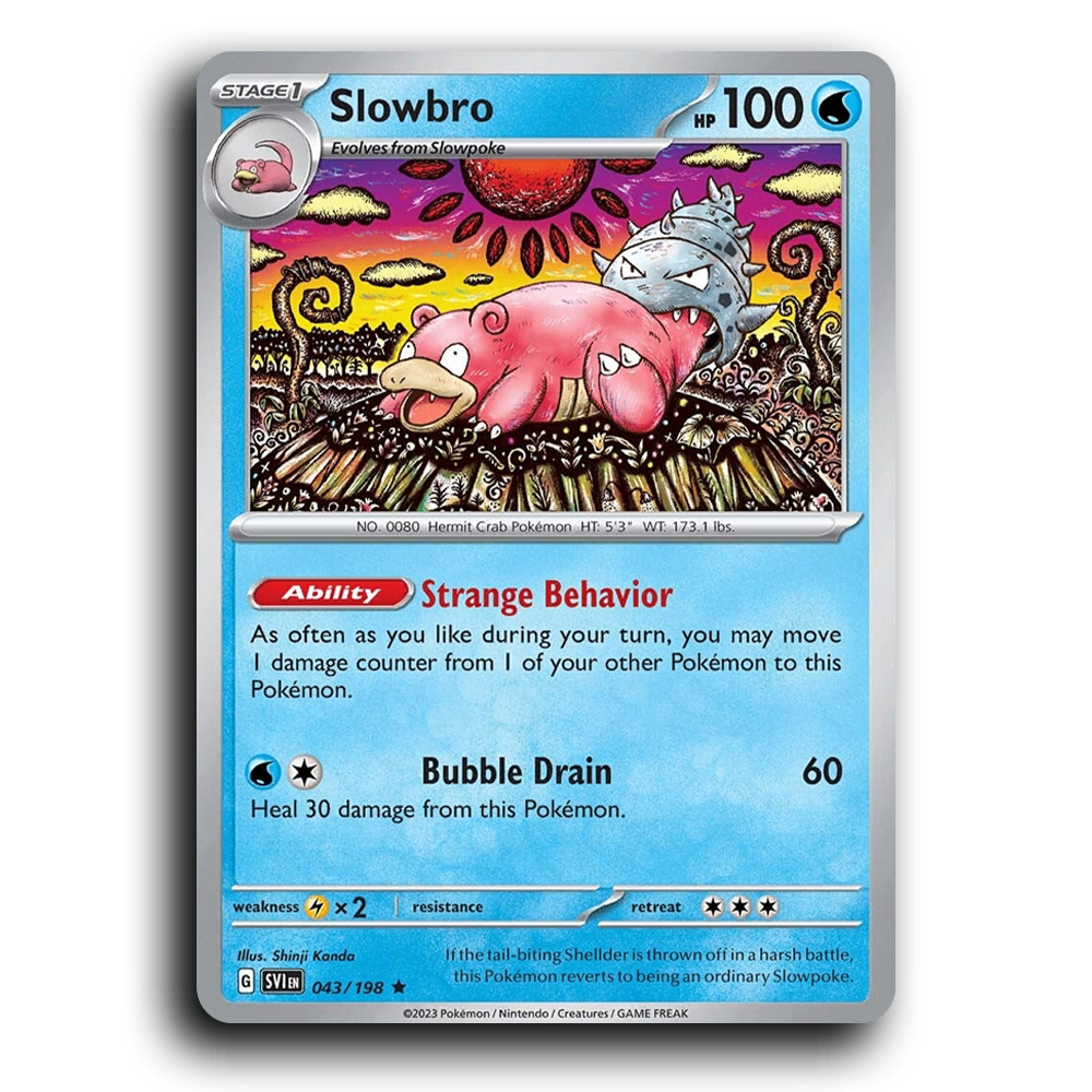 Slowbro (043/198) [Scarlet & Violet] Rare Shinji Kanda Pokemon Card TCG Near Mint NM