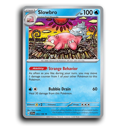 Slowbro (043/198) [Scarlet & Violet] Rare Shinji Kanda Pokemon Card TCG Near Mint NM