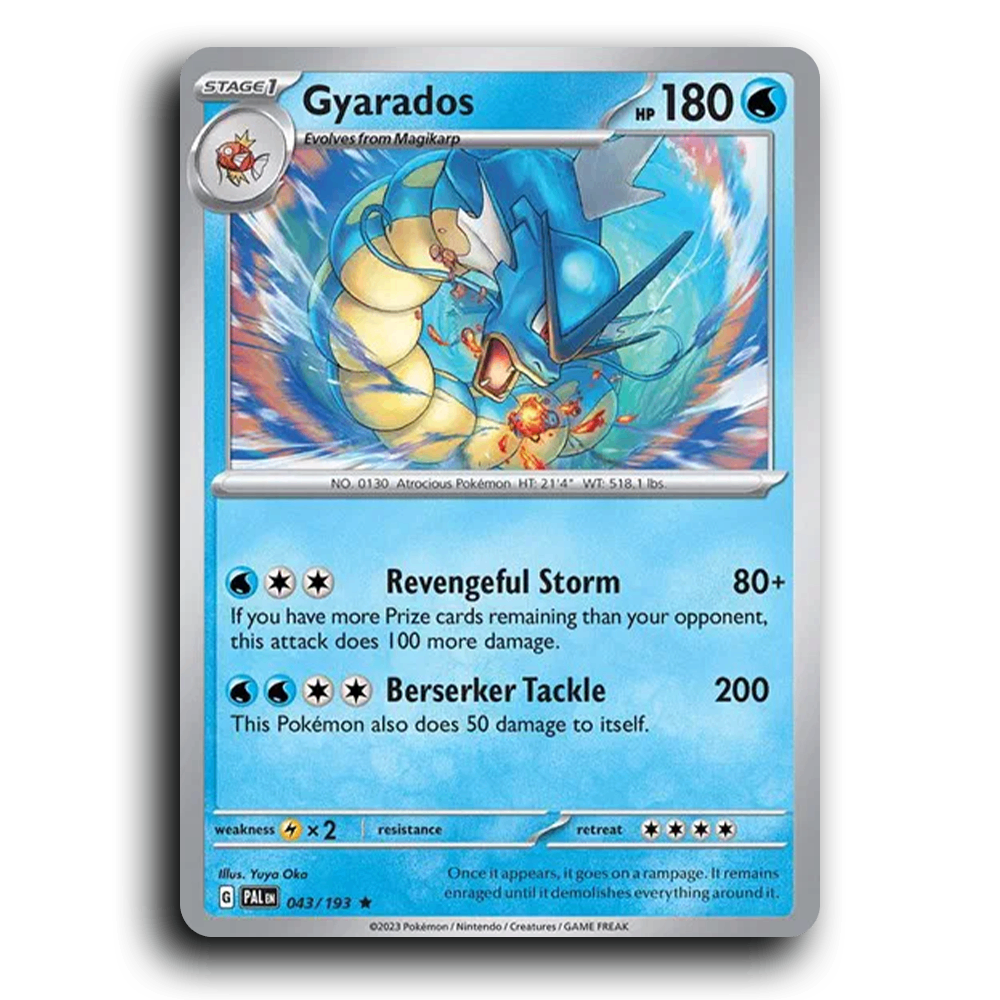 Gyarados (043/193) [Paldea Evolved] Rare Pokemon Card TCG Near Mint NM