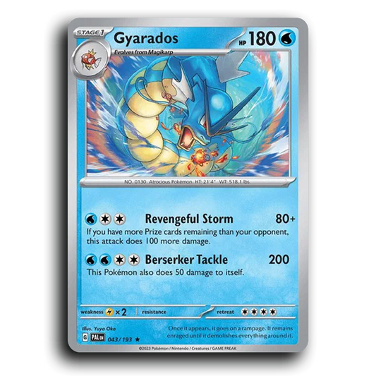 Gyarados (043/193) [Paldea Evolved] Rare Pokemon Card TCG Near Mint NM