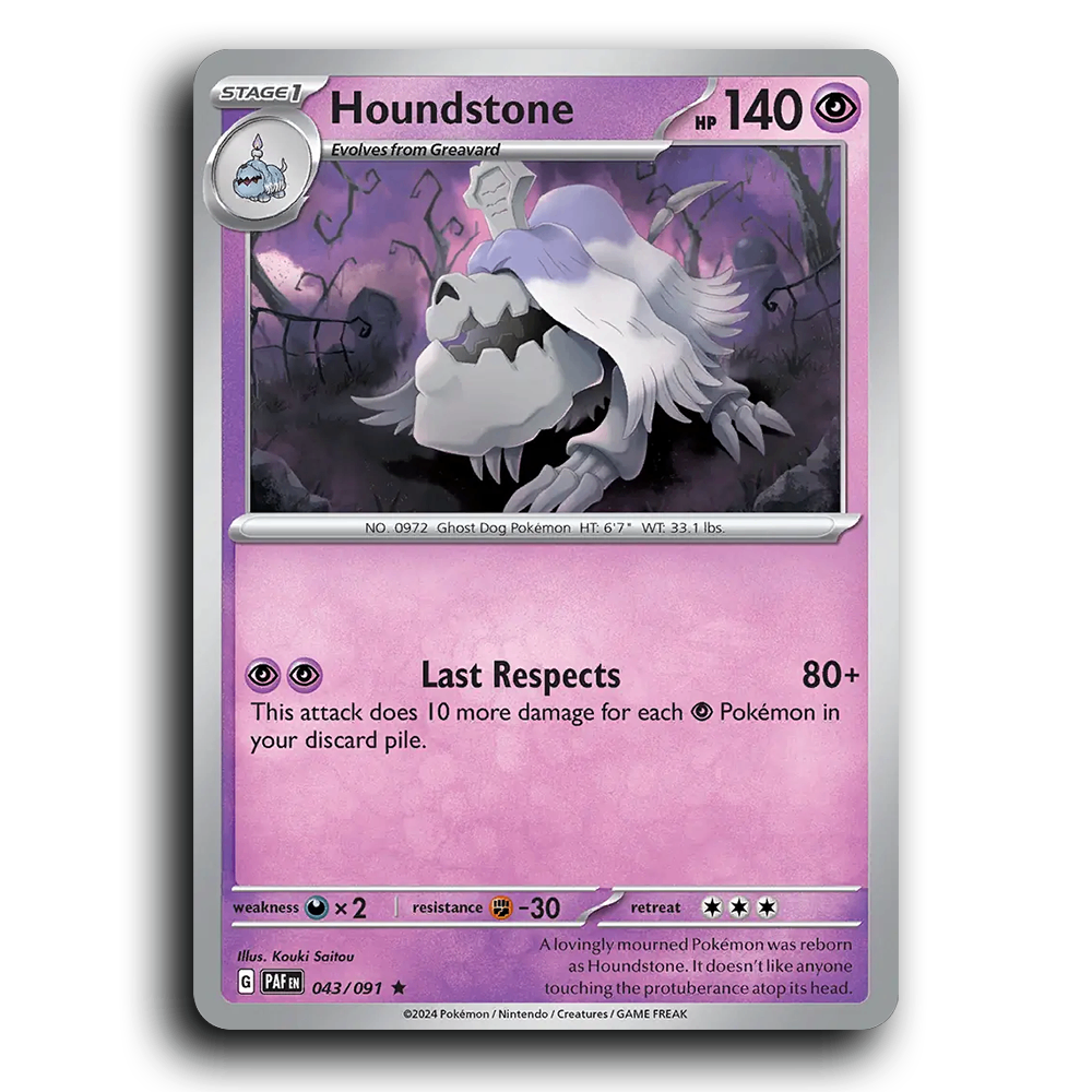Houndstone (043/091) [Paldean Fates]