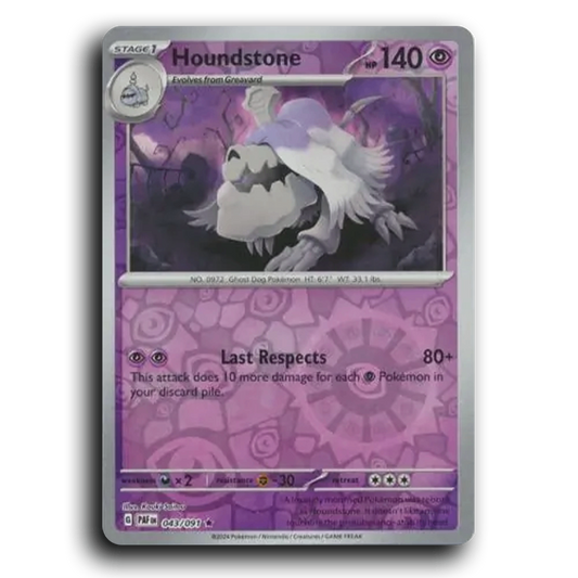 Houndstone (043/091) [Paldean Fates]
