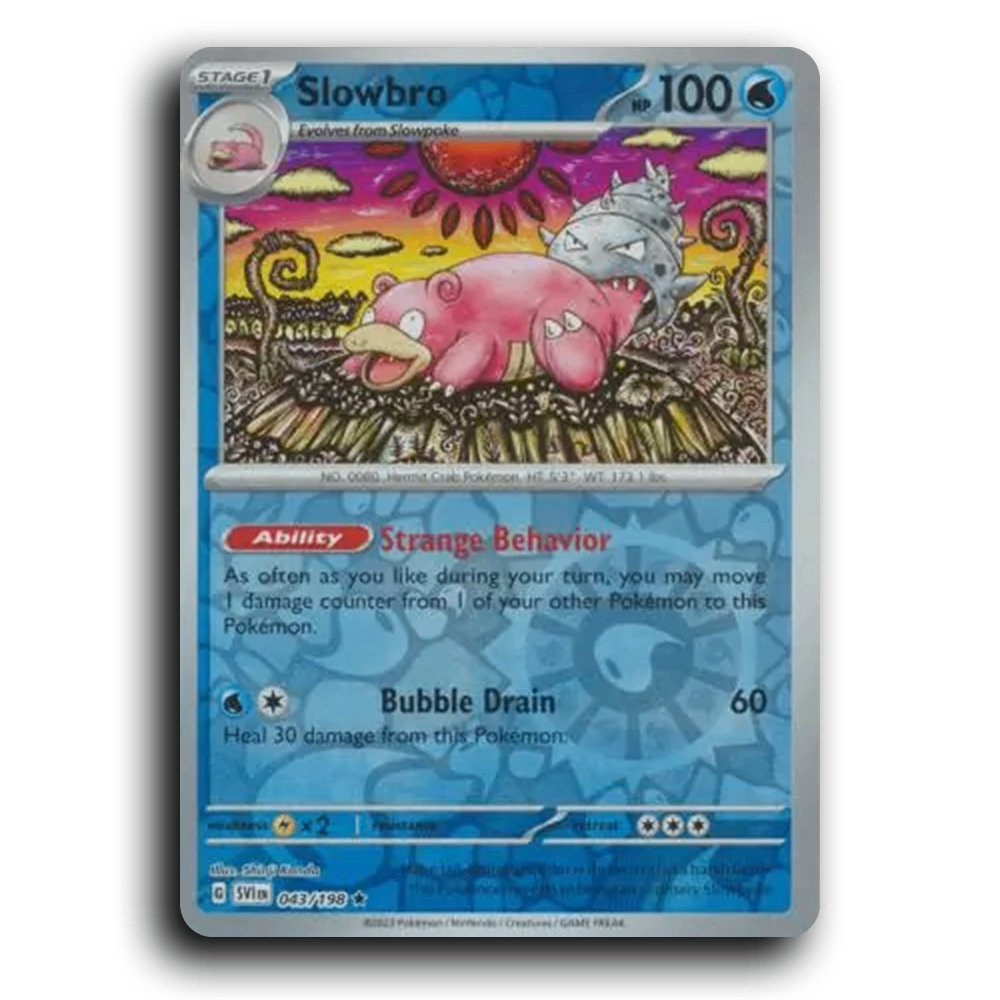 Slowbro (043/198) [Scarlet & Violet] Rare Shinji Kanda Pokemon Card TCG Near Mint NM Reverse Holo