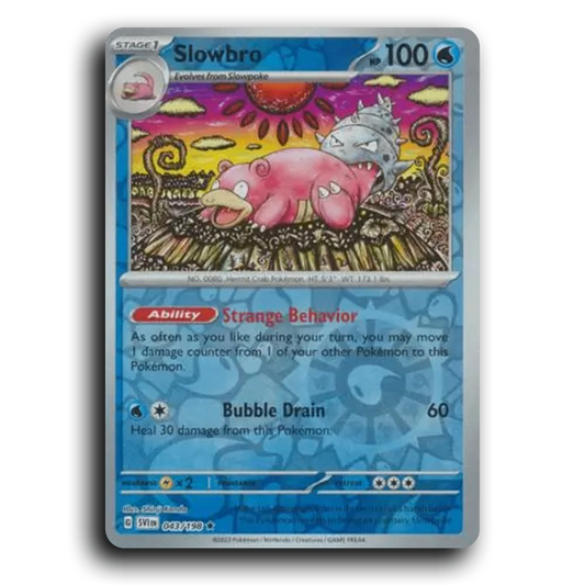 Slowbro (043/198) [Scarlet & Violet] Rare Shinji Kanda Pokemon Card TCG Near Mint NM Reverse Holo