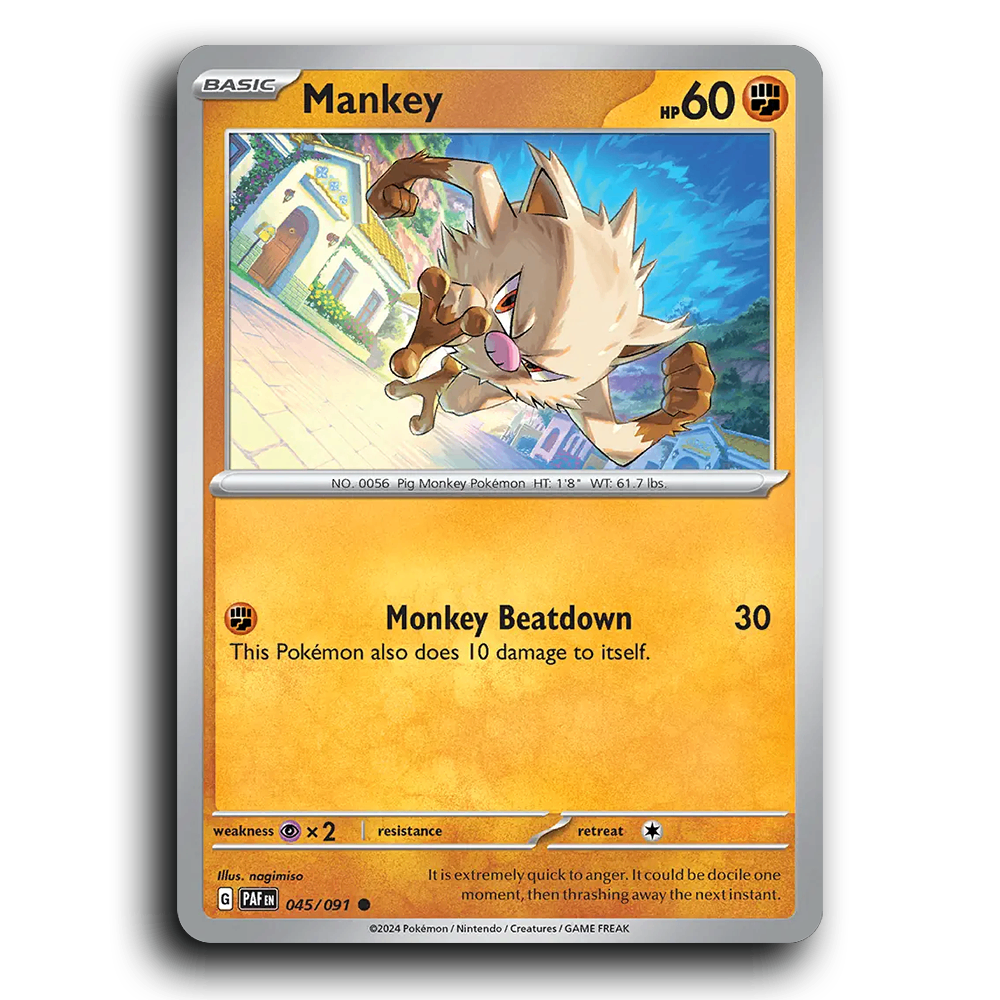 Mankey (045/091) [Paldean Fates]