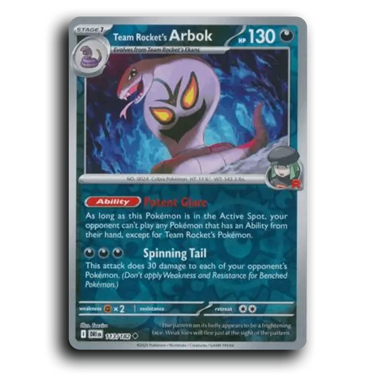 Team Rocket's Arbok (113/182) [Destined Rivals]