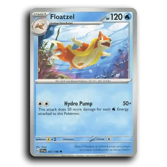 Floatzel (047/198) [Scarlet & Violet] Uncommon Gemi Pokemon Card TCG Near Mint NM