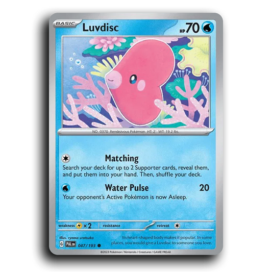 Luvdisc (047/193) [Paldea Evolved] Common Pokemon Card TCG Near Mint NM