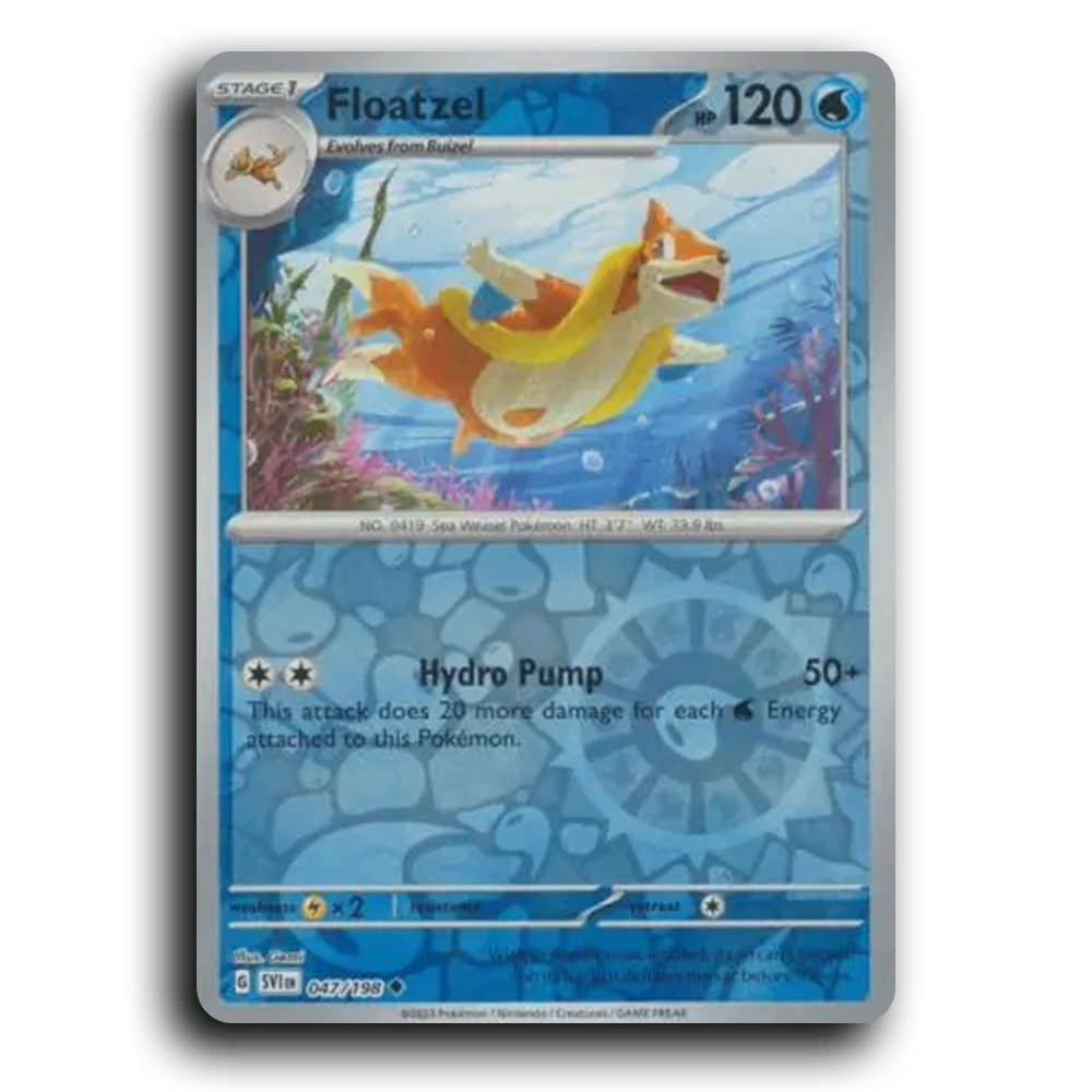 Floatzel (047/198) [Scarlet & Violet] Uncommon Gemi Pokemon Card TCG Near Mint NM Reverse Holo