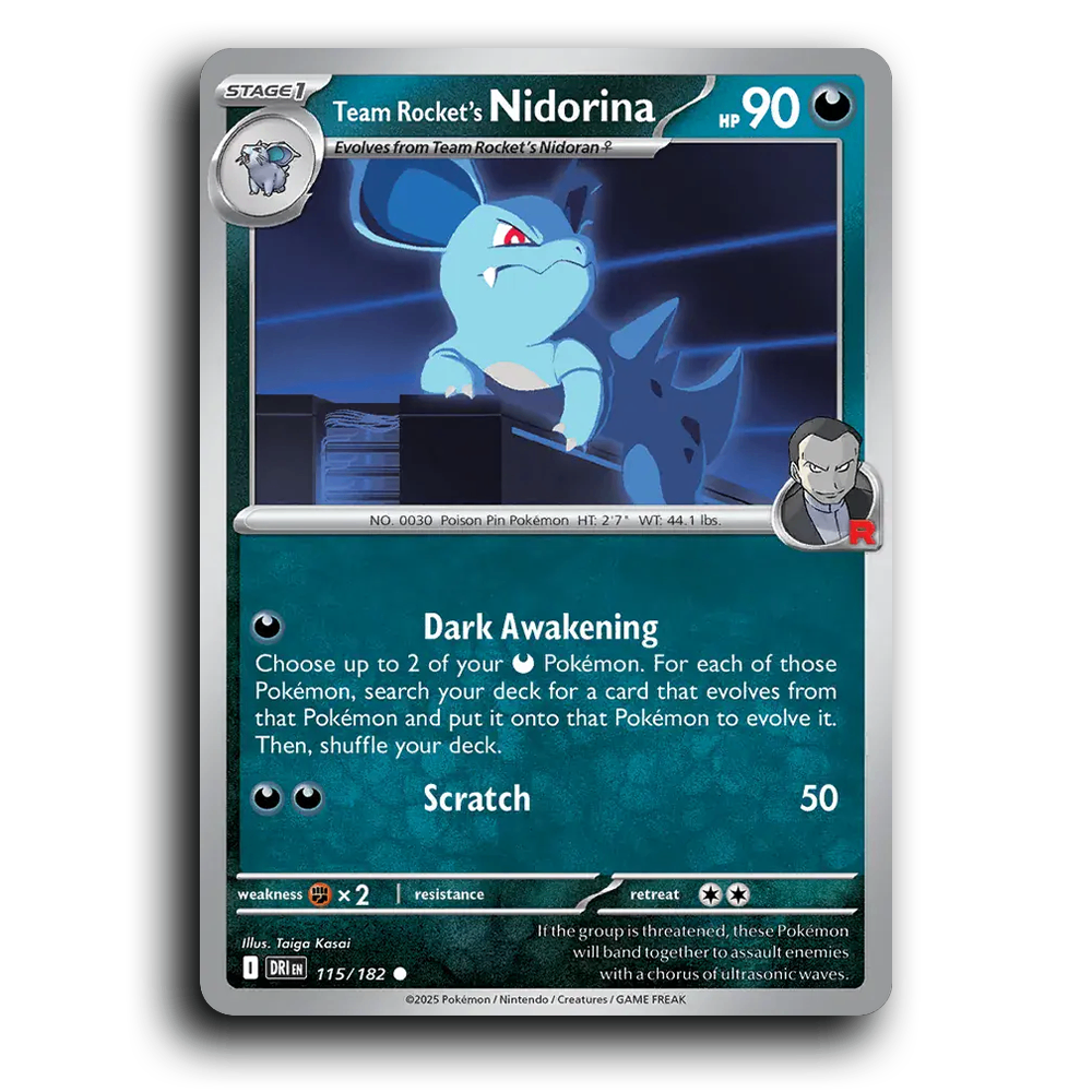 Team Rocket's Nidorina - 115/182 [SV10 - Destined Rivals]