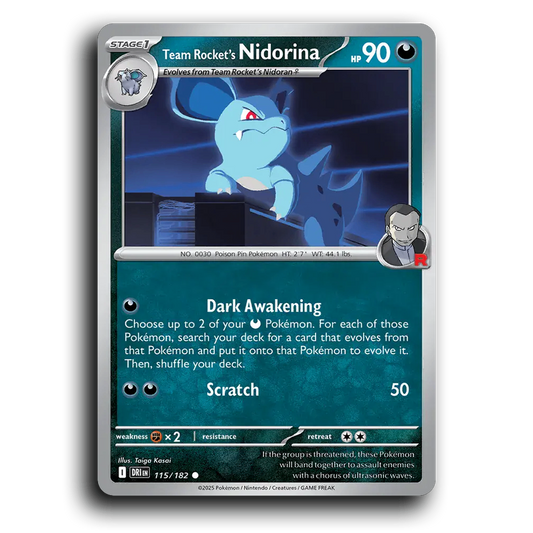 Team Rocket's Nidorina - 115/182 [SV10 - Destined Rivals]